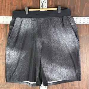 Lululemon Pace Breaker Shorts 9"‎ Linerless LM7AAWS Running Black Gray Men Large